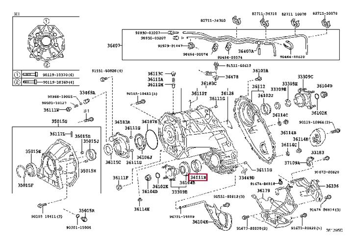 Ущільнювальне кільце вала, приводний вал   90311-50039   TOYOTA