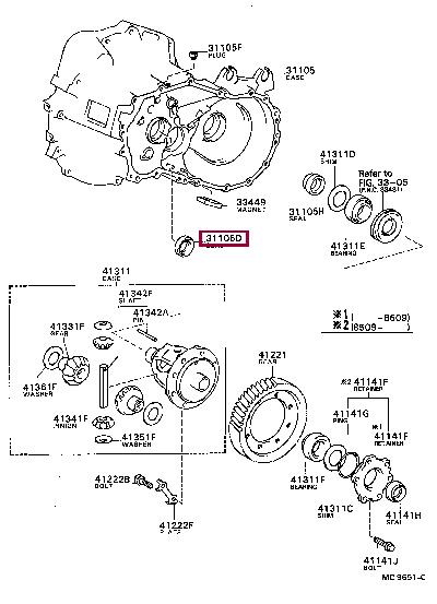 Уплотняющее кольцо, коленчатый вал   9031130017   TOYOTA