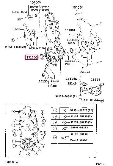 Ущільнювальне кільце вала, колінчатий вал   9031138084   TOYOTA