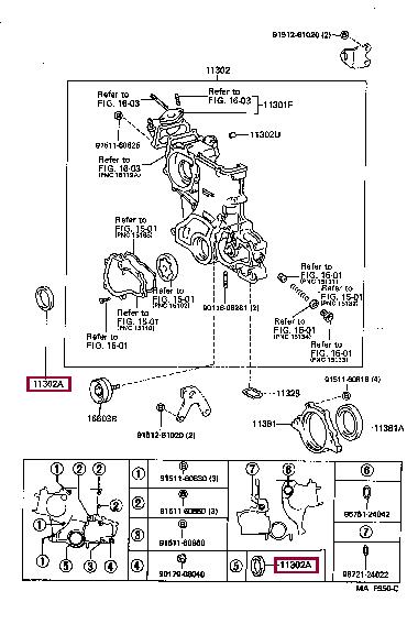 Ущільнювальне кільце вала, колінчатий вал   9031152022   TOYOTA