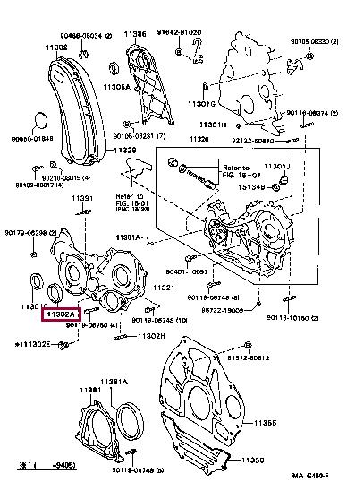 Уплотняющее кольцо, коленчатый вал   90311-58006   TOYOTA