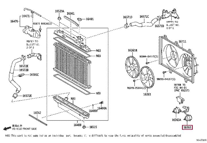 Вентилятор, система охолодження двигуна   16363-31080   TOYOTA