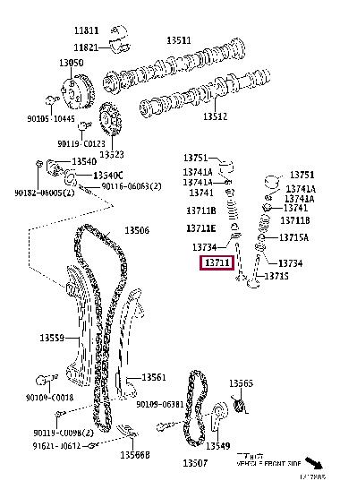 Впускний клапан   1371128010   TOYOTA