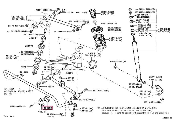 Втулка, стабилизатор   48815-42040   TOYOTA