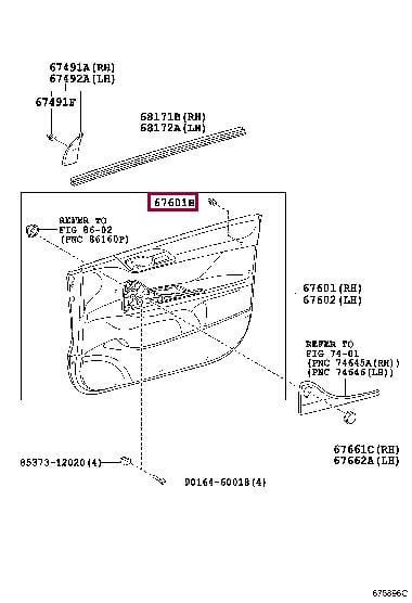 Зажим, молдинг / защитная накладка   9046709206   TOYOTA