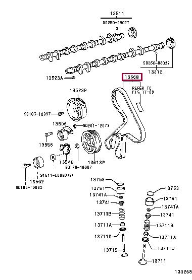 Зубчатый ремень   13568YZZ02   TOYOTA