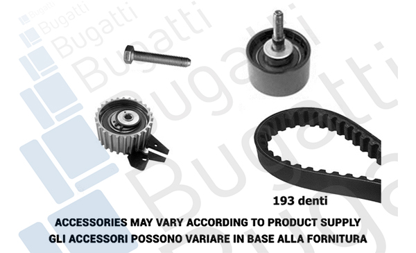 Комплект зубчастих ременів   BKCD0018   BUGATTI