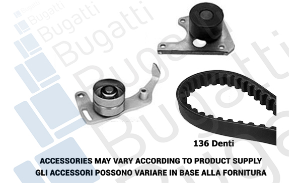 Комплект зубчастих ременів   BKCD0123   BUGATTI