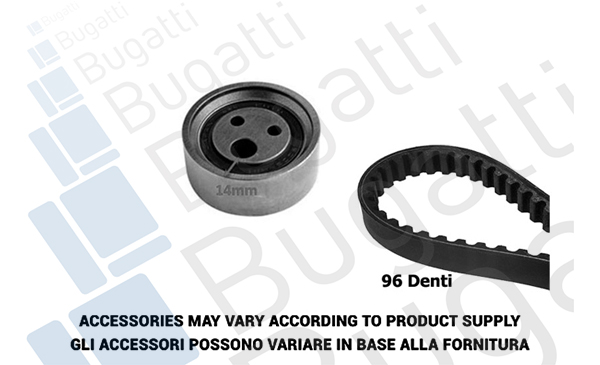 Комплект зубчастих ременів   BKCD0371   BUGATTI