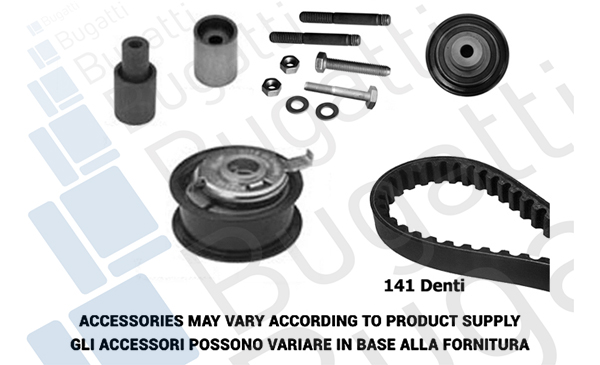 Комплект зубчастих ременів   BKCD0598   BUGATTI