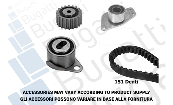 Комплект зубчастих ременів   BKCD0610   BUGATTI