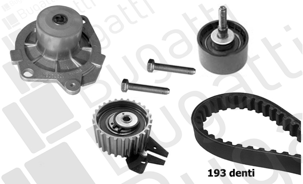 Водяний насос + зубчастий ремінь, BUGATTI KBU5013B Водяний насос + зубчастий ремінь, BUGATTI KBU5013B