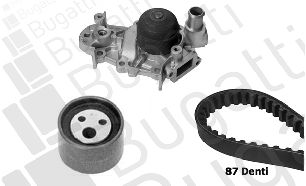 Водяний насос + зубчастий ремінь, BUGATTI KBU7717A Водяний насос + зубчастий ремінь, BUGATTI KBU7717A