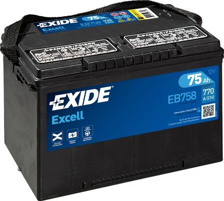 Стартерная аккумуляторная батарея   EB708   EXIDE