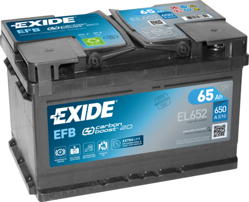 Стартерная аккумуляторная батарея   EL652   EXIDE