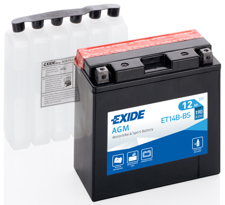 Стартерная аккумуляторная батарея   ET14B-BS   EXIDE