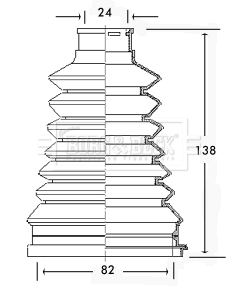 Комплект пилозахисний, приводний вал   BCB2226   BORG & BECK