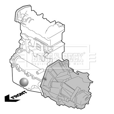 Подвеска, двигатель   BEM4112   BORG & BECK