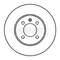 Тормозной диск   BBD4037   BORG & BECK