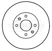 Тормозной диск   BBD4818   BORG & BECK