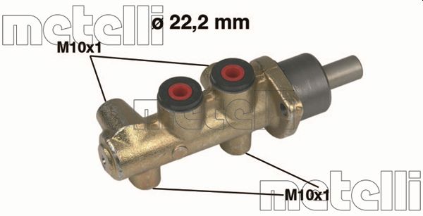 Главный тормозной цилиндр   05-0217   METELLI