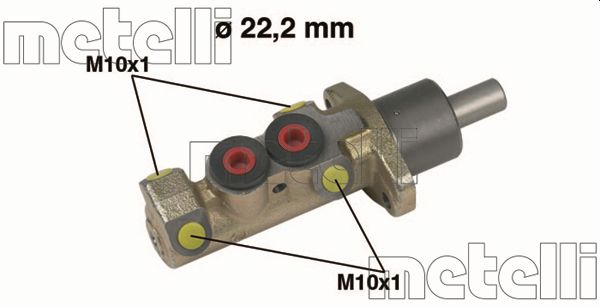 Главный тормозной цилиндр   05-0228   METELLI