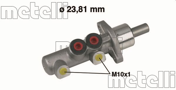 Главный тормозной цилиндр   05-0259   METELLI