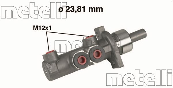 Главный тормозной цилиндр   05-0280   METELLI