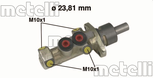 Главный тормозной цилиндр   05-0299   METELLI