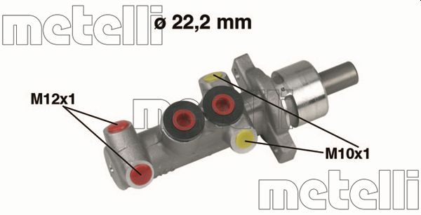 Главный тормозной цилиндр   05-0310   METELLI