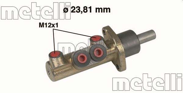 Главный тормозной цилиндр   05-0311   METELLI