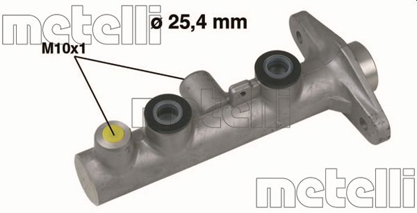 Главный тормозной цилиндр   05-0347   METELLI