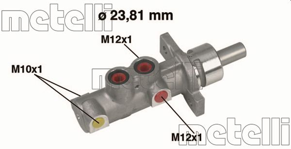 Главный тормозной цилиндр   05-0362   METELLI