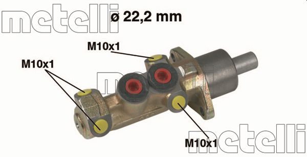 Головний гальмівний циліндр   05-0387   METELLI