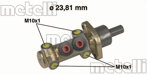 Главный тормозной цилиндр   05-0398   METELLI