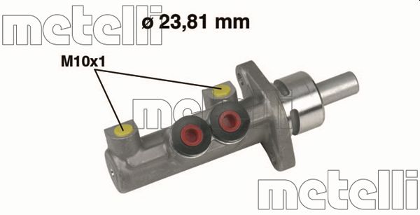 Головний гальмівний циліндр   05-0412   METELLI