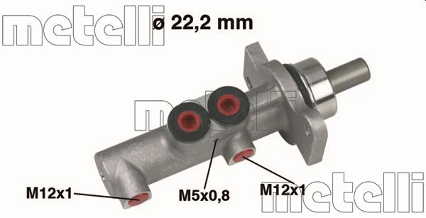 Главный тормозной цилиндр   05-0423   METELLI