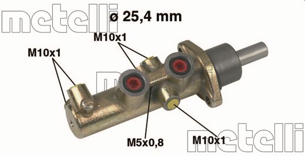 Головний гальмівний циліндр   05-0446   METELLI