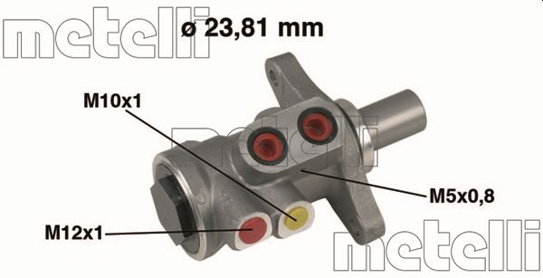 Главный тормозной цилиндр   05-0448   METELLI