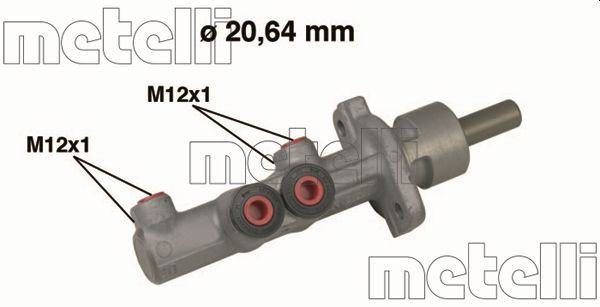 Головний гальмівний циліндр   05-0493   METELLI