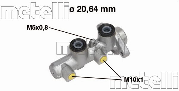 Главный тормозной цилиндр   05-0514   METELLI