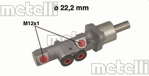 Главный тормозной цилиндр   05-0534   METELLI