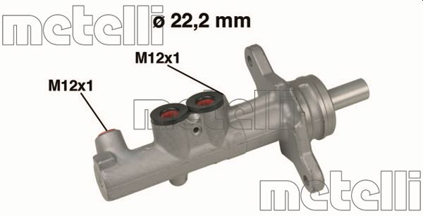 Главный тормозной цилиндр   05-0535   METELLI