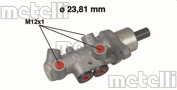 Головний гальмівний циліндр   05-0536   METELLI