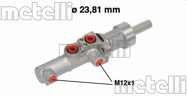 Главный тормозной цилиндр   05-0550   METELLI