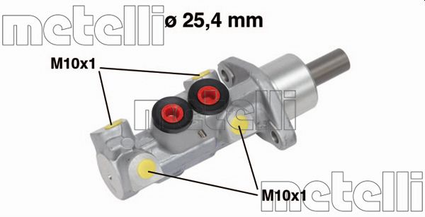 Головний гальмівний циліндр   05-0604   METELLI