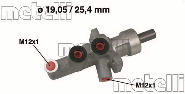 Головний гальмівний циліндр   05-0624   METELLI