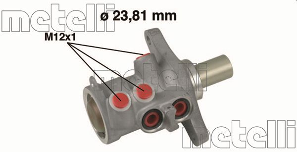 Головний гальмівний циліндр   05-0638   METELLI