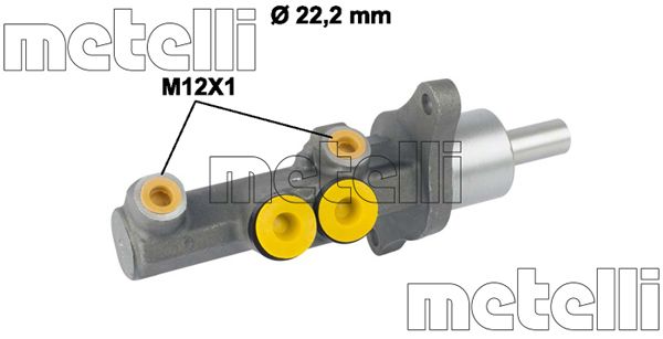 Главный тормозной цилиндр   05-0720   METELLI