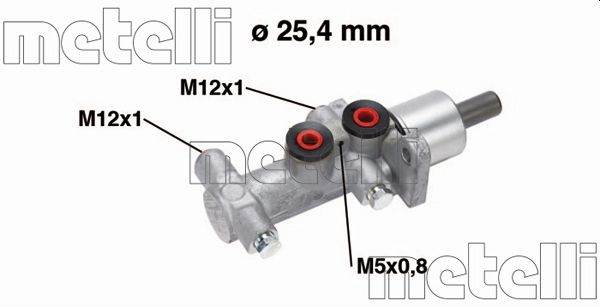 Главный тормозной цилиндр   05-0767   METELLI